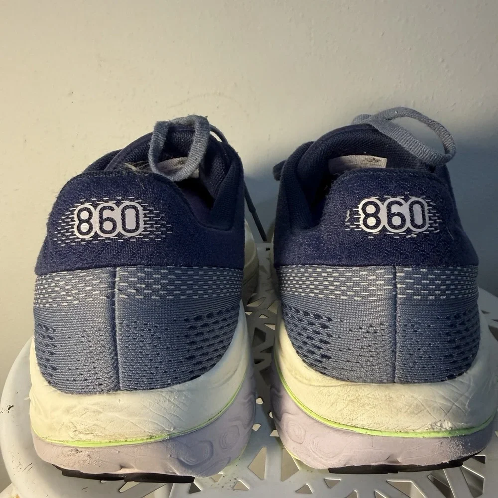 New Balance Fresh Foam X 860 Running Shoes Womens 9.5 D Blue Navy Stability
